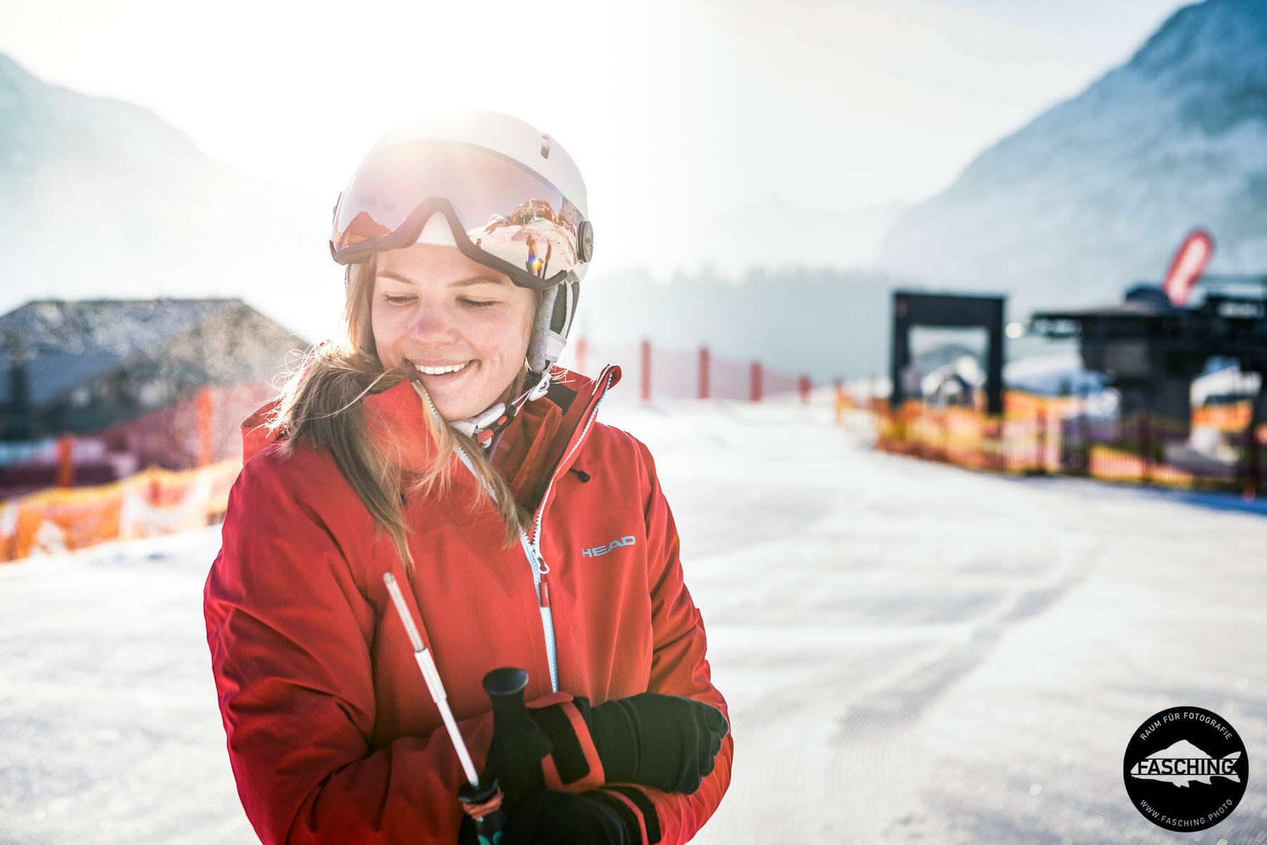 Imagebilder der Winterprodukte von Head fotografierte unser Team Fasching im vorarlberger Skigebiet in Warth Schröcken